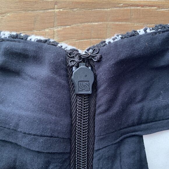 Maeve Anthropologie Townsend houndstooth mini skirt size 4 - Picture 6 of 13